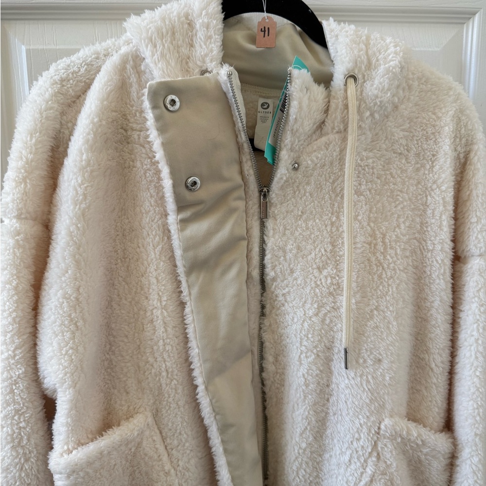 Glyder Cream Sherpa Jacket - Picture 2 of 5
